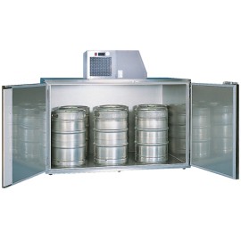 Enfriador de barriles de acero inoxidable - 6 barriles de 50l