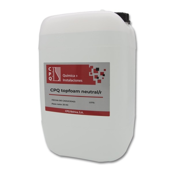 CPQ topfoam neutral/r - detergente espumante neutro - garrafa 25kg CPQ topfoam neutral/r - detergente espumante neutro - garrafa 25kg