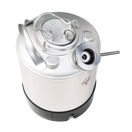 Barril de limpieza inox 9L - 1 conexión tipo S con adaptador Keykeg