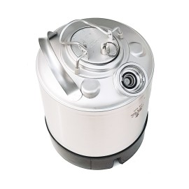 Barril de limpieza inox 9L - 1 conexión tipo S con adaptador Keykeg