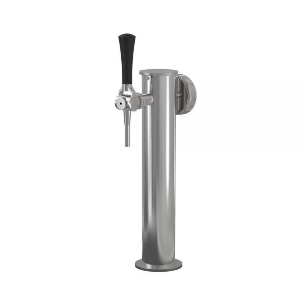 Columna Event de acero inoxidable con medallón, pitón preinstalado, con grifo SIA Columna Event de acero inoxidable con medallón, pitón preinstalado, con grifo SIA