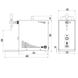 Pack completo Lindr PYGMY 25 NEW con adaptador para barriles de 5 litros Pack completo Lindr PYGMY 25 NEW con adaptador para barriles de 5 litros