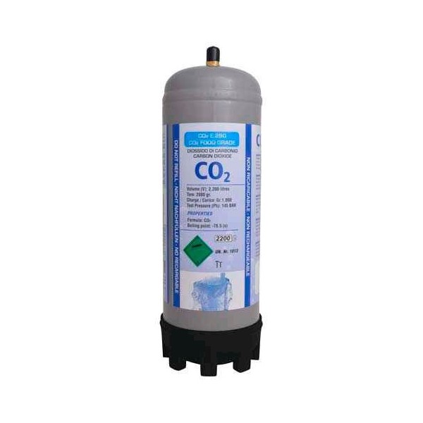 Botella co2 de 2 KG Multiusos. Botellas de co2 para cerveceros Artesanos. Botella  co2 Acuario de Alta Resistencia al Impacto. Botella de co2 de 250 Bar.