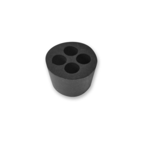 Tapón de goma tope para 4 tubos y pitón de baño Tapón de goma tope para 4 tubos y pitón de baño