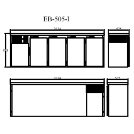 Enfriador de barriles con puertas de cristal para 4 barriles de 30l ø40cm - Efficold EB-504 IPC C/ILU