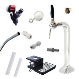 Pack BIB columna con grifo + soporte con bandeja + cabezal BIB Vitop