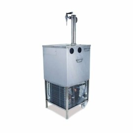 Enfriador de cerveza V-100 portable con columna y bandeja