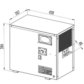 Pack preinstalado enfriador AS - 40 + columna con 1 grifo + bandeja con soporte y mojacopas