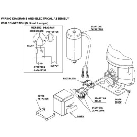 Condensador de arranque S2 de 50 μF, 330 V para compresor B30N